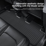 tapis sol voiture noir rayures horizontales minimaliste anti dérapant boucle spécifique imperméable intérieur auto