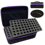 kit creation artisanale noir violet texture mat pratique portable poignée pinceaux fouille pliable