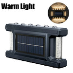 lampe murale solaire noir moderne adhésif panneau solaire led capteur lumière extérieure autonomes