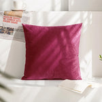 coussin velours violet moderne décoration maison 45x45cm sofa chambre