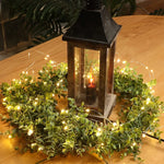 guirlande artificielle verte feuilles fines naturelle extérieure décoration mariage salle maison festive