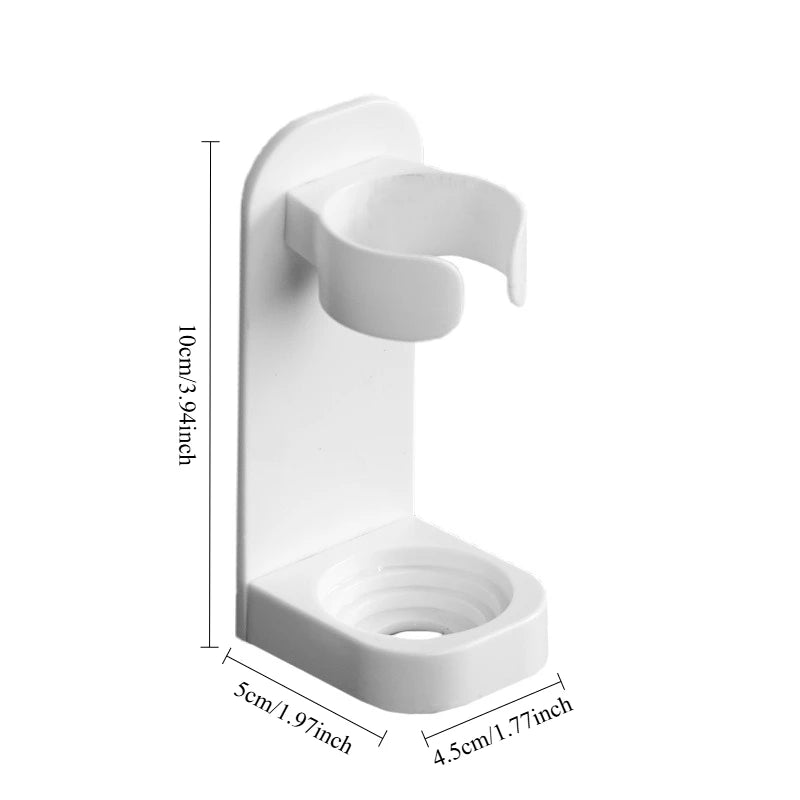 support mural brosse dents électrique adhésif blanc rose noir moderne minimaliste 24 35mm