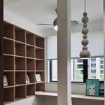 Lampe suspendue de chevet design gourde créative pour chambre