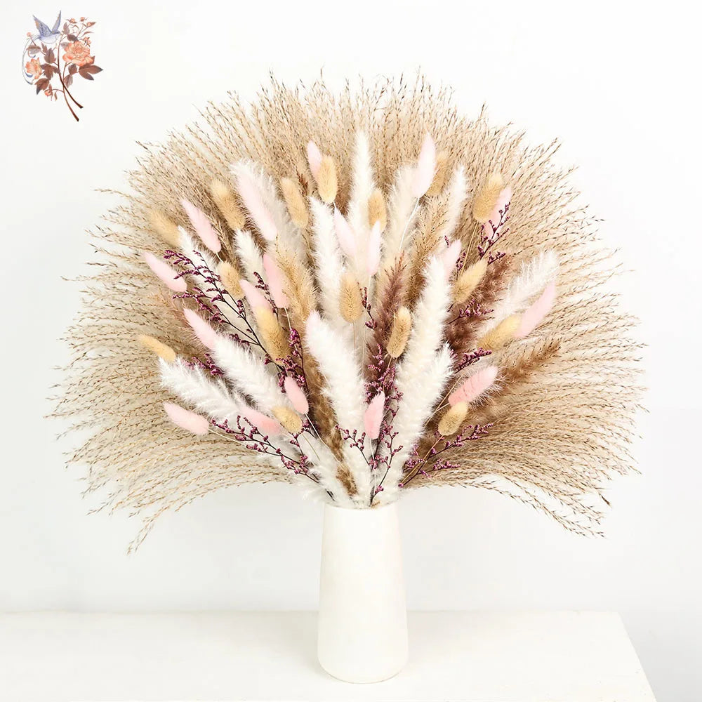 bouquet fleurs séchées naturel décoration intérieure anniversaire baby shower mariage casa pendaison crémaillère