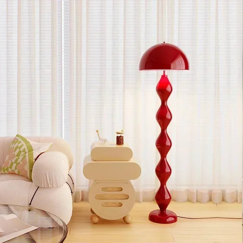 Lampadaire champignon design vert