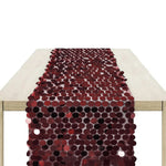 chemin table roses solides opaques decoratif maison festive mariage printemps pâques rustic