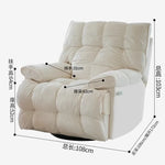 fauteuil relax moderne simili cuir gris orange beige vert ergonomique salon