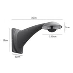 applique murale led 5w moderne noir mat extérieure hydrofuge bouton poussoir 85265v