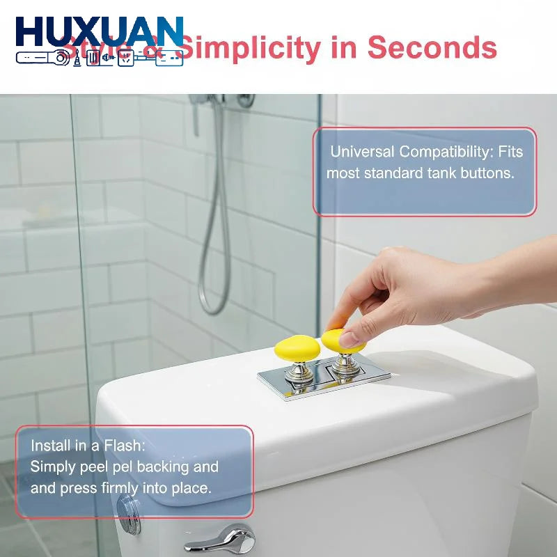 bouton toilette forme cœur rouge blanc jaune rose moderne salle bain adhésif fixe plaque