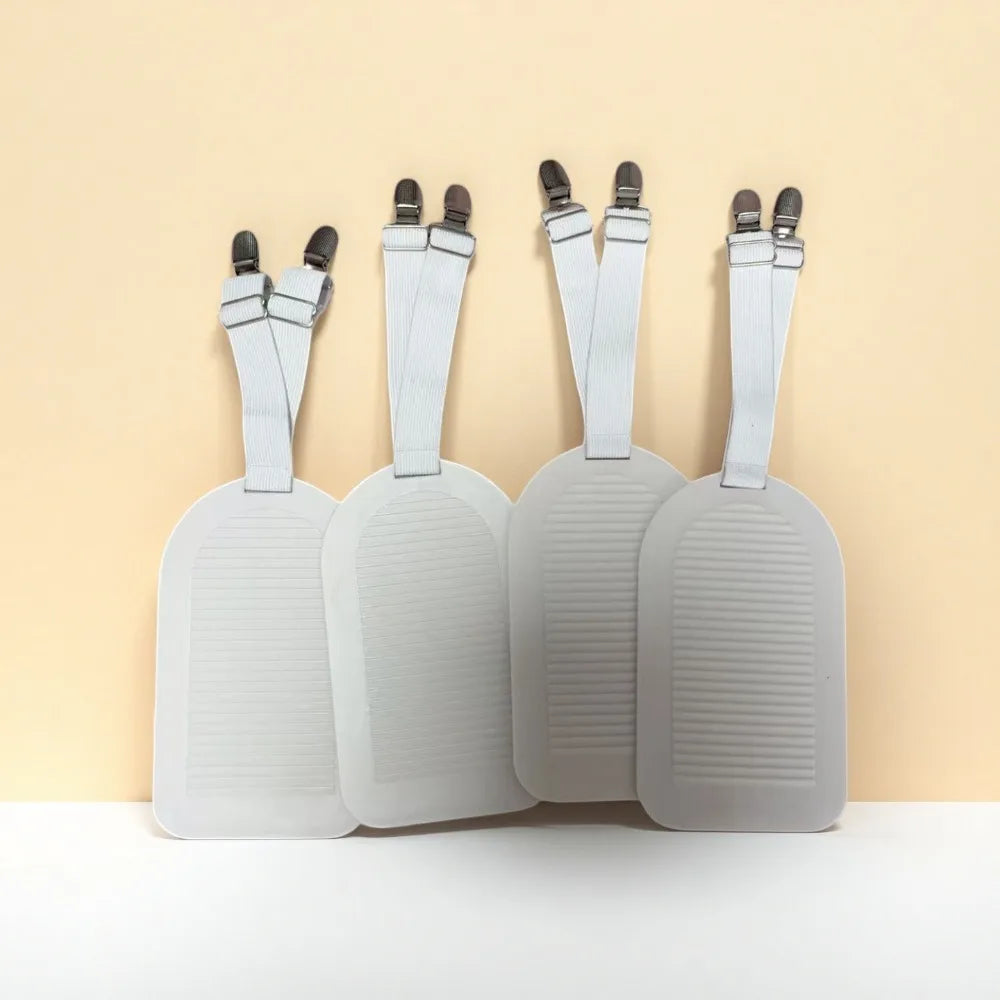 clips fixation draps tapis lit gris blanc rose beige noir texturés alligator minimaliste utilitaire