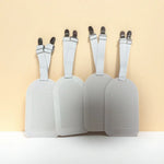 clips fixation draps tapis lit gris blanc rose beige noir texturés alligator minimaliste utilitaire