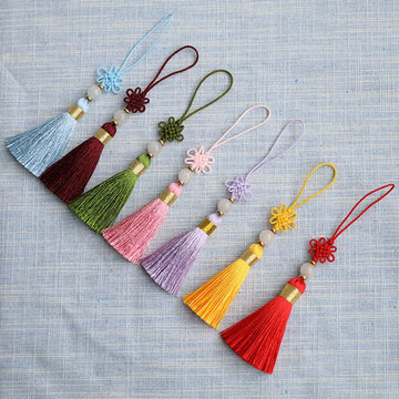 plumets décoratifs tresses traditionnelles accessoires cheveux porte clés ornements asiatiques nœuds décoratifs boucles attache
