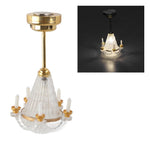 lampe suspension or transparent rétro gravée bougies vintage gravé