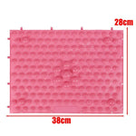 tapis massage points concaves violet vert rose bleu moderne opacité yoga circulation sanguine