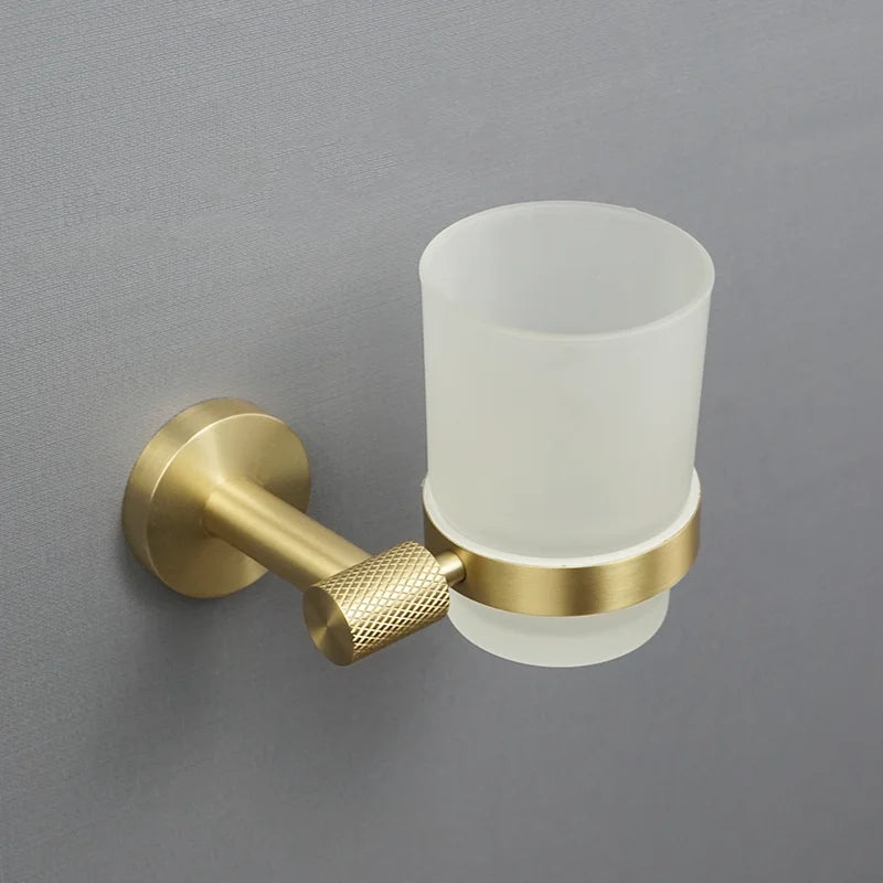 accessoires salle bain doré porte savon porte serviette barre verticale barre horizontale porte verre
