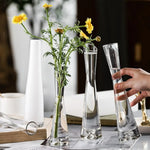 vases modernes transparents simples maison mariage 3pcs grande moyenne petite