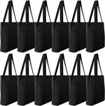sac main blanc uni sans fermeture éclair poignées détachables toile polyester coton robuste réutilisable