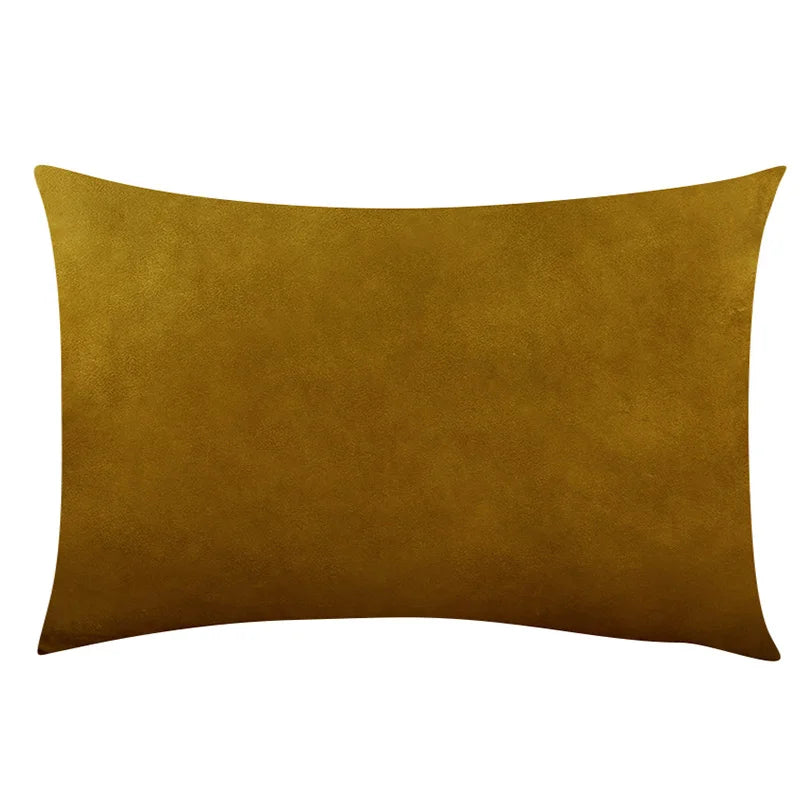 housse coussin velours décorative canapé salon moderne nordique gris vert
