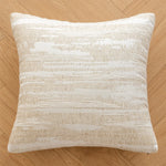 taie d'oreiller carrée jacquard géométrique beige marron contemporaine opaques décoration maison voitures polyester 45x45cm