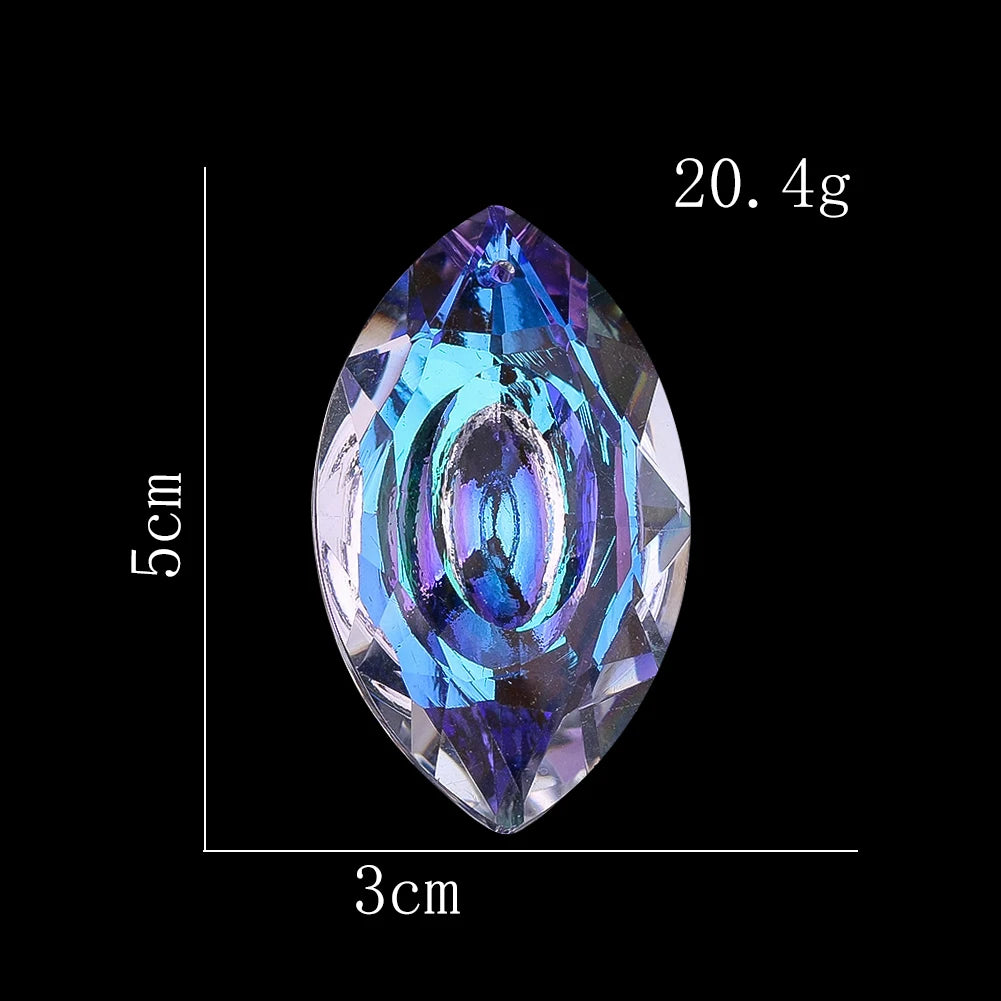 pendants décoratifs cristal transparent arc ciel facettes modernes élégants anti oiseaux