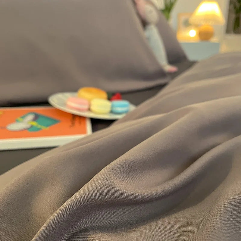 Housse de couette King size blanche vue de face