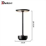 lampe table or noir led rechargeable tactile intensité variable moderne portable