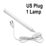 lampe led moderne blanc sans ombre interrupteur alu câble prise 290mm longueur