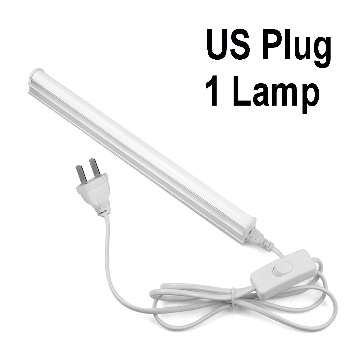 lampe led moderne blanc sans ombre interrupteur alu câble prise 290mm longueur