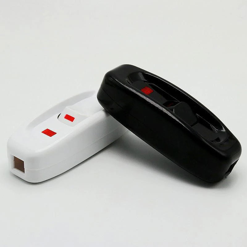 interrupteur électrique button blanc noir utilitaire 250v 2500w 2cm 2cm
