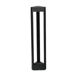 lampe extérieure led moderne noir ip65 étanche 600mm rectangulaire minimaliste