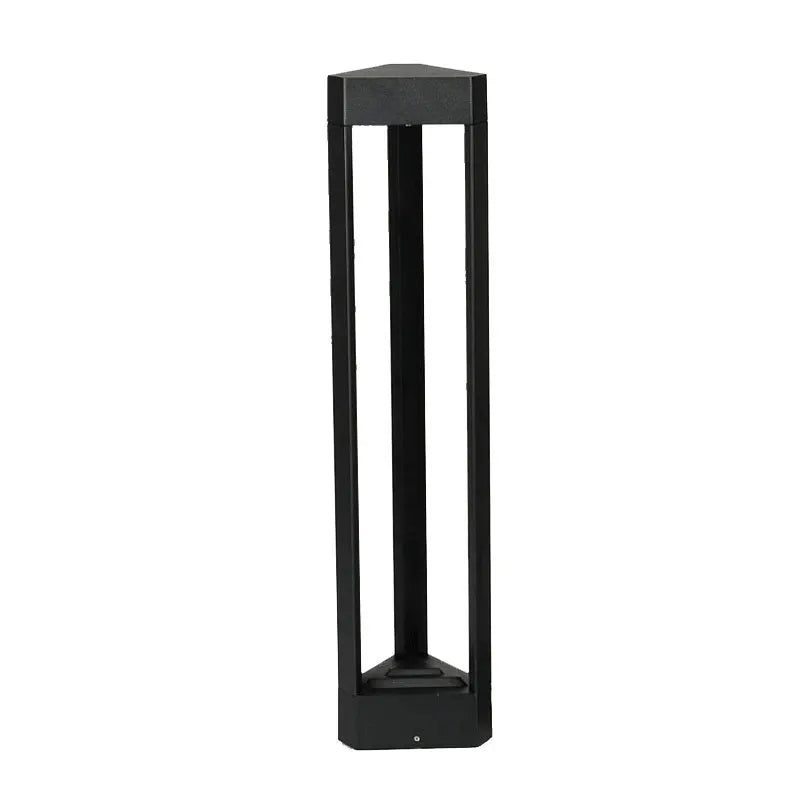 lampe extérieure led moderne noir ip65 étanche 600mm rectangulaire minimaliste