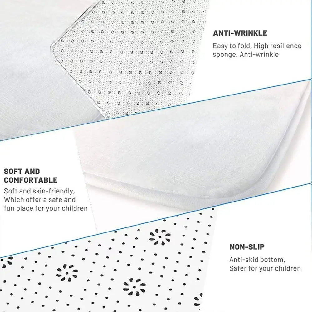tapis noir doux motif boule moderne antidérapant polyester flanelle maison