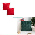 taies d'oreiller décoratives rouge moderne 45x45cm tissu polyester coton respectueux environnement coussins