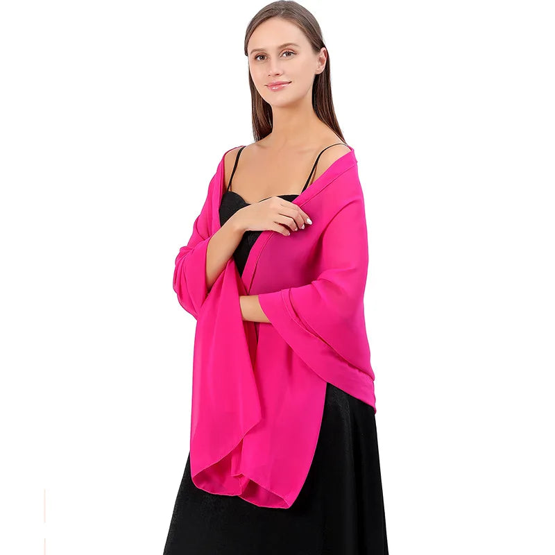 écharpe soie polyester solide rouge bordeaux rose clair beige gris jaune violet moderne