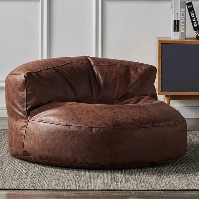 coussin assise velours cuir marron beige gris moderne confortable sans rembourrage zip couture