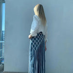 jupes boho chic noires blanches filet franges polyester femme plage echangement