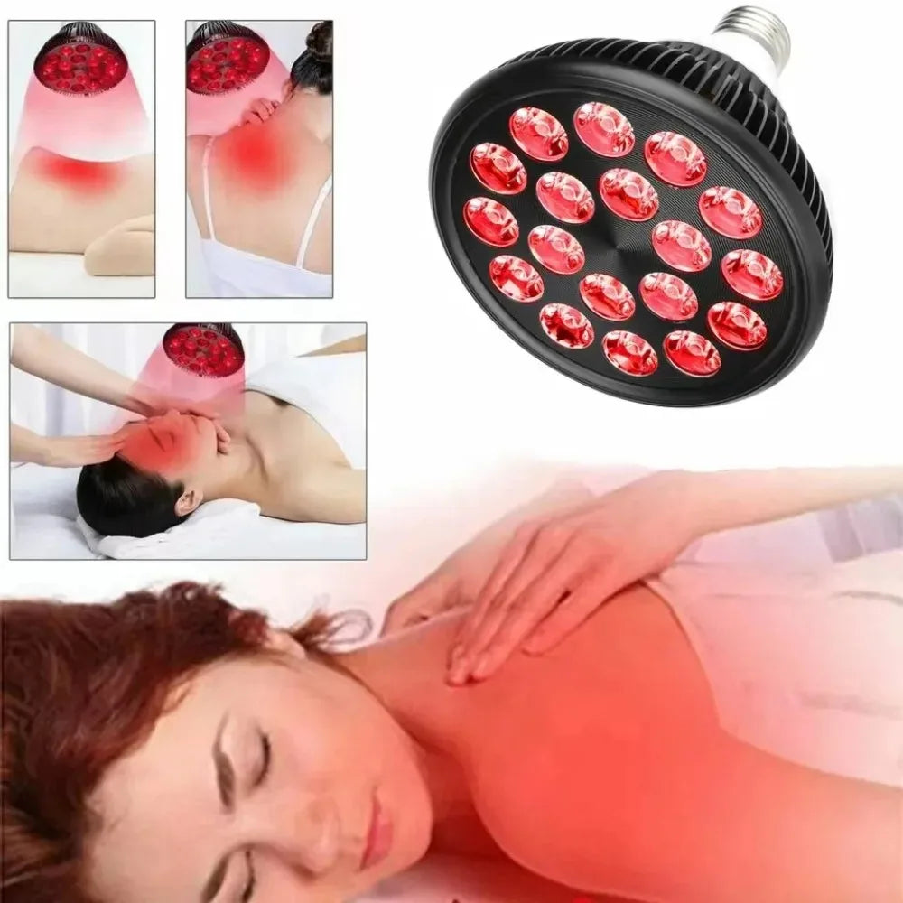 lampe led rouge noir raffermissement peau rajeunissement points lumineux moderne