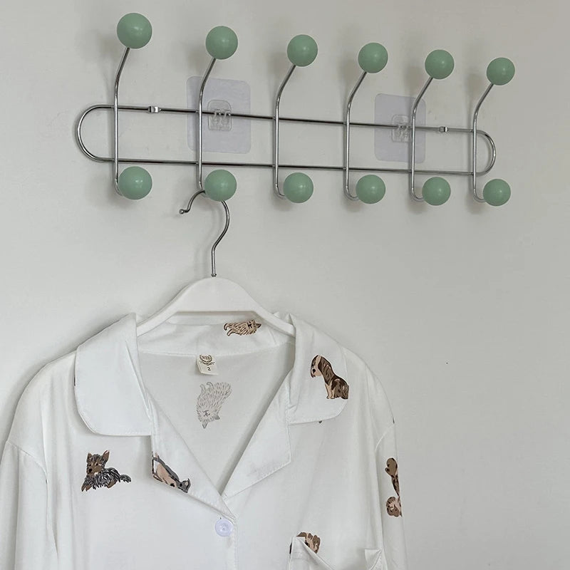 porte sacs mural moderne sacs tissu clips transparents rangement maison