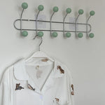 porte sacs mural moderne sacs tissu clips transparents rangement maison