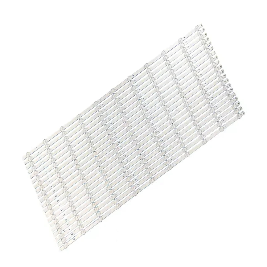 grille led blanc moderne 810mm 11 leds rétro éclairage télévision fixations invisibles kit 20pcs