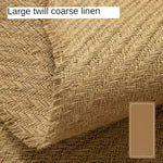 tissu jute toile grossière beige clair foncé rustique résistant bricolage couture nappe bordures