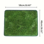 tapis imitation herbe antidérapant lavable chiens décoration toilettage écologique dense vert