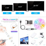 ruban led multicolore 5050 rgb wifi application tuya adhésif moderne 3m 5m 10m