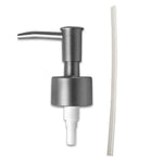 distributeur savon liquide moderne or argent rondelles transparent blanc