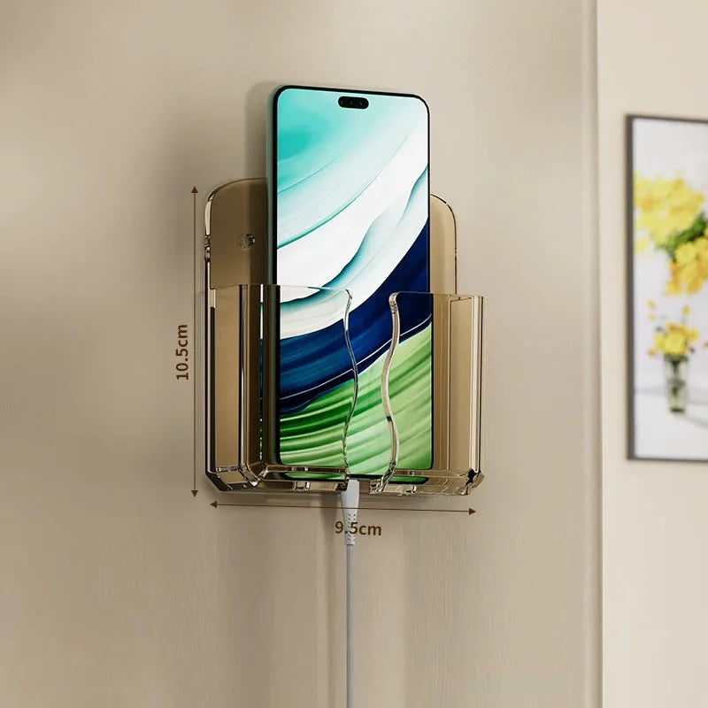 support mural moderne transparent chargeur téléphone rechargeable respectueux environnement utilisation multiple