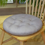 coussin rond doux uni imperméable anti décubitus coton polyester bleu gris rose camel verte