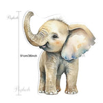 Découpes carton éléphant et singe pour décoration fête