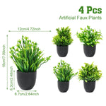 plantes artificielles feuilles vertes pot moderne décoration extérieure ornement dense foliage
