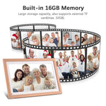 Cadre photo numérique avec support arrière pour installation murale