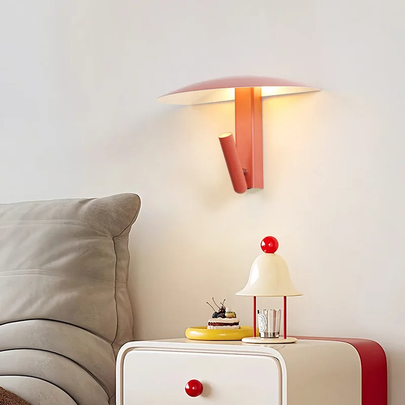 lampe murale moderne led 6w beige noir orange rouge vert chambre cuisine salle manger